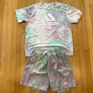 Adidas Tie Dye matching set. Size L.